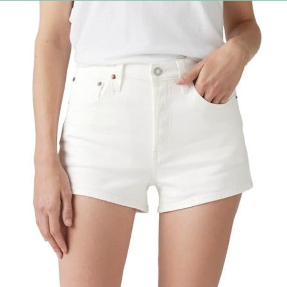 Women's White Denim Shorts